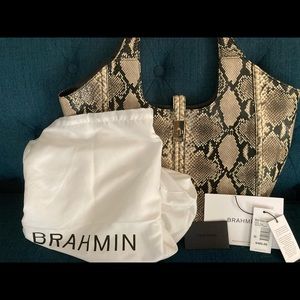 Snakeskin Brahmin bag